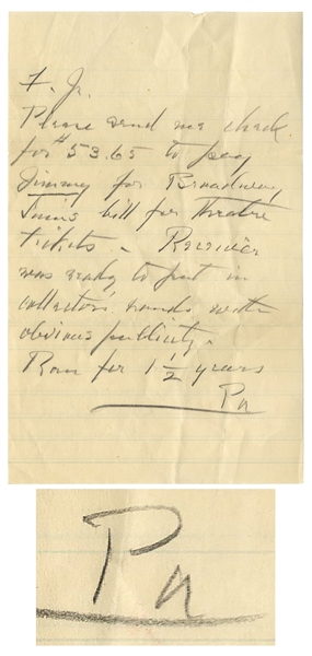 Franklin D. Roosevelt Autograph Note Signed ''FDR'' & Autograph Letter Signed to His Son